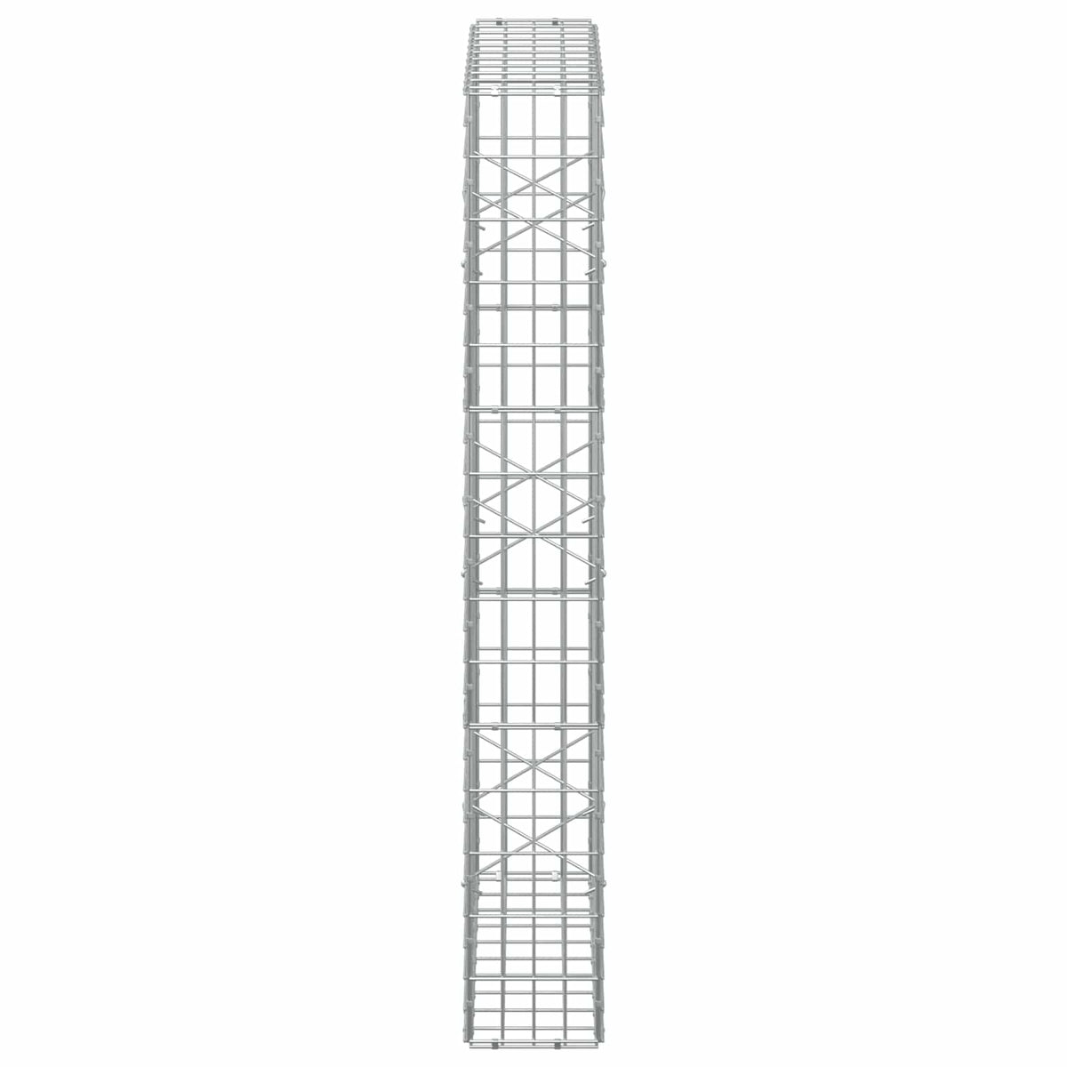 Gabion s žicom debljine 5 mm i mrežom 5x10 cm 100x20x150 cm