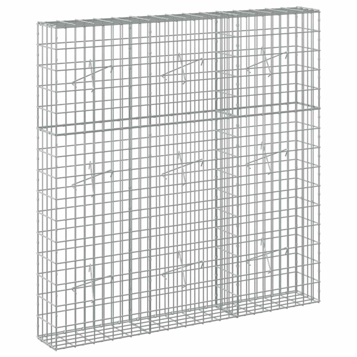 Gabion s žicom debljine 5 mm i mrežom 5x10 cm 150x20x150 cm