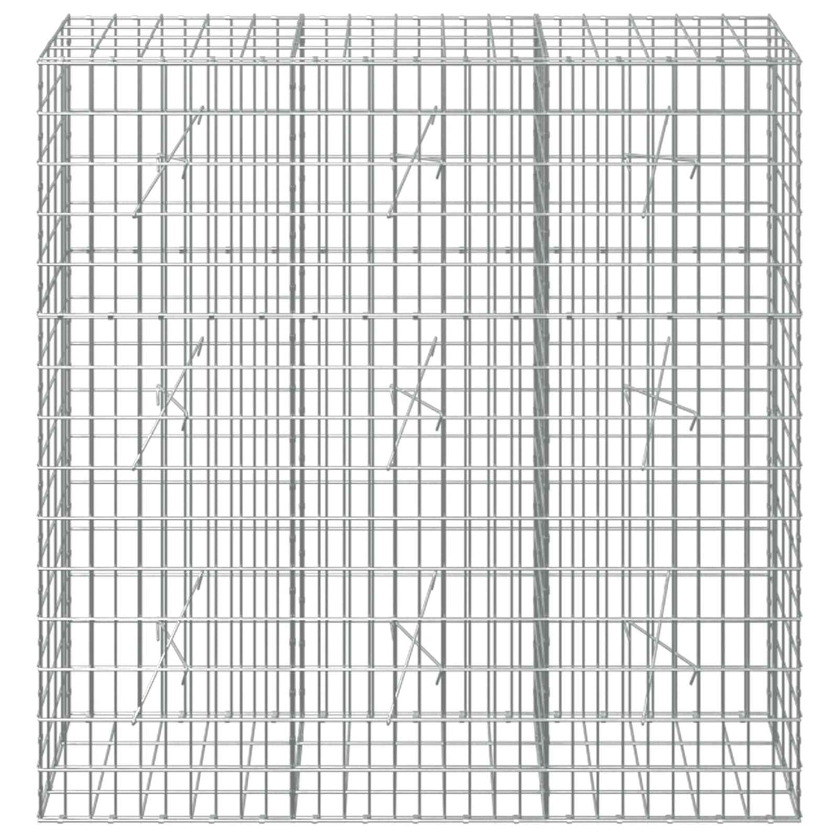 Gabion s žicom debljine 5 mm i mrežom 5x10 cm 150x20x150 cm