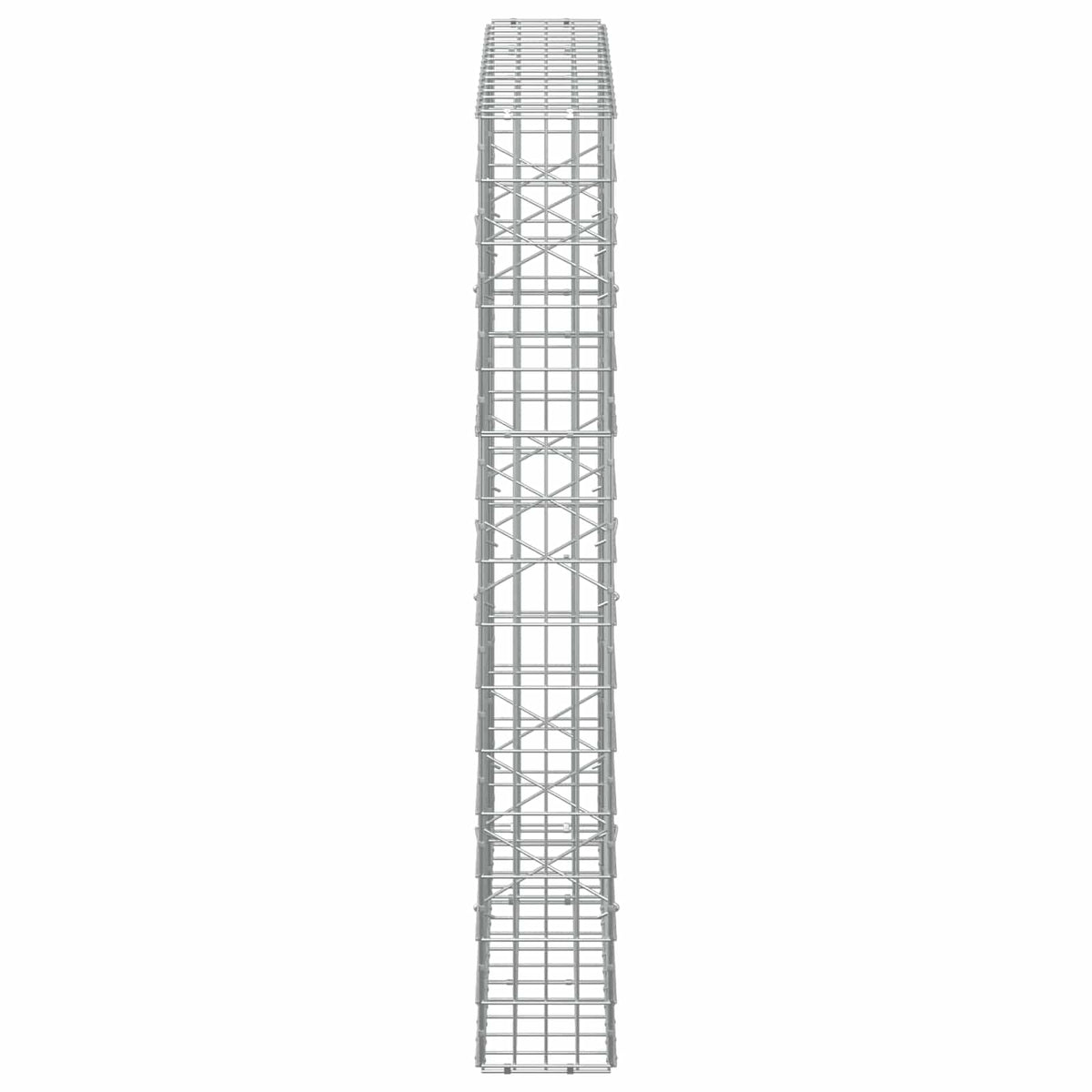 Gabion s žicom debljine 5 mm i mrežom 5x10 cm 150x20x150 cm