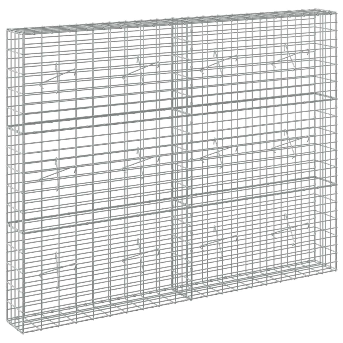 Gabion s žicom debljine 5 mm i mrežom 5x10 cm 200x20x150 cm