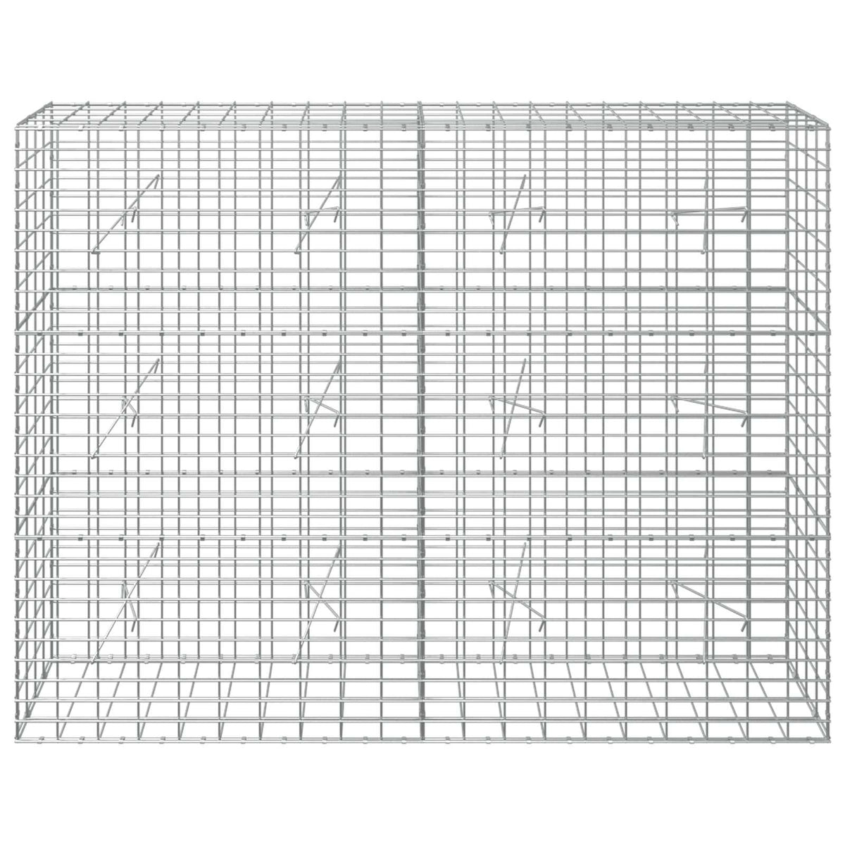 Gabion s žicom debljine 5 mm i mrežom 5x10 cm 200x20x150 cm