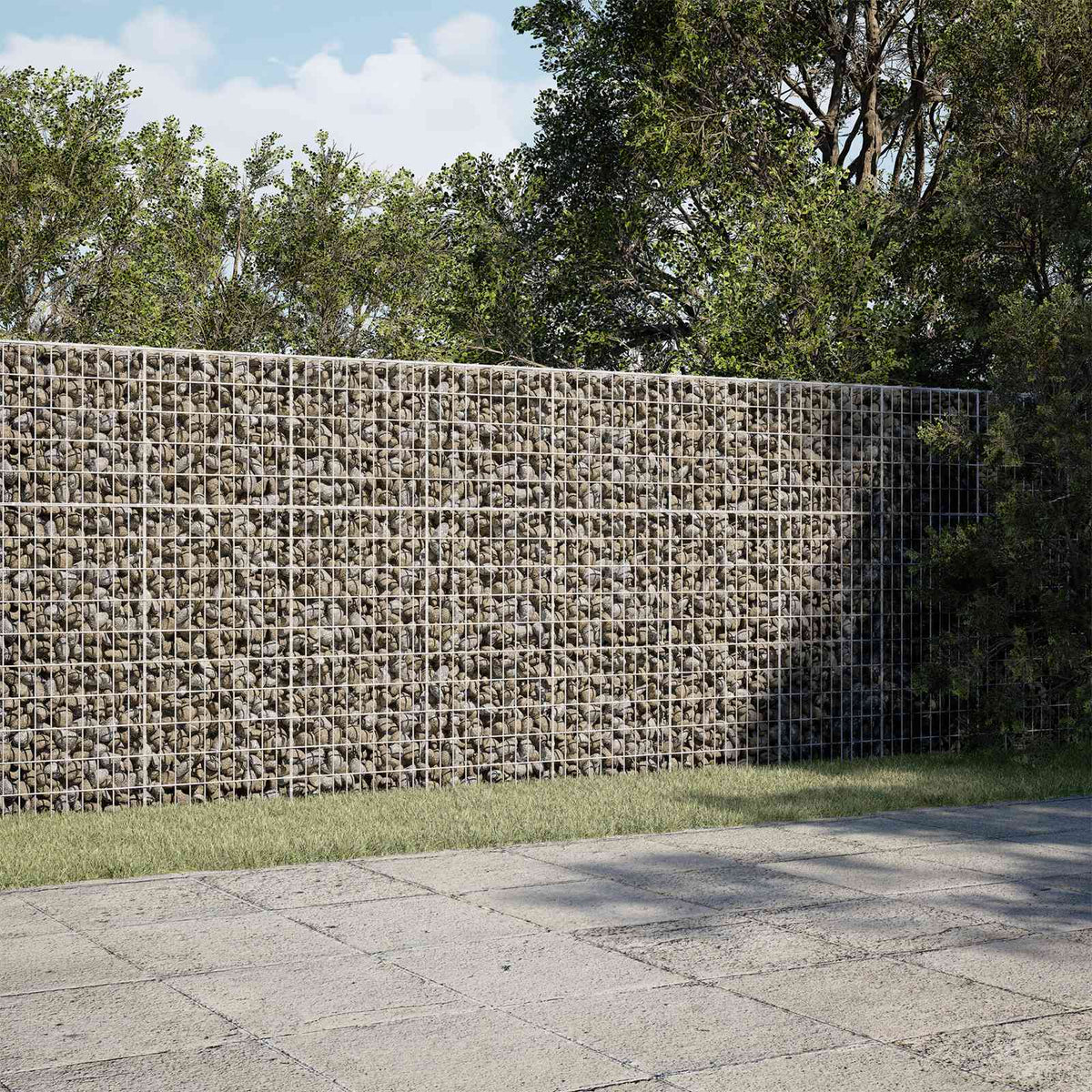 Gabion s žicom debljine 5 mm i mrežom 5x10 cm 300x20x150 cm
