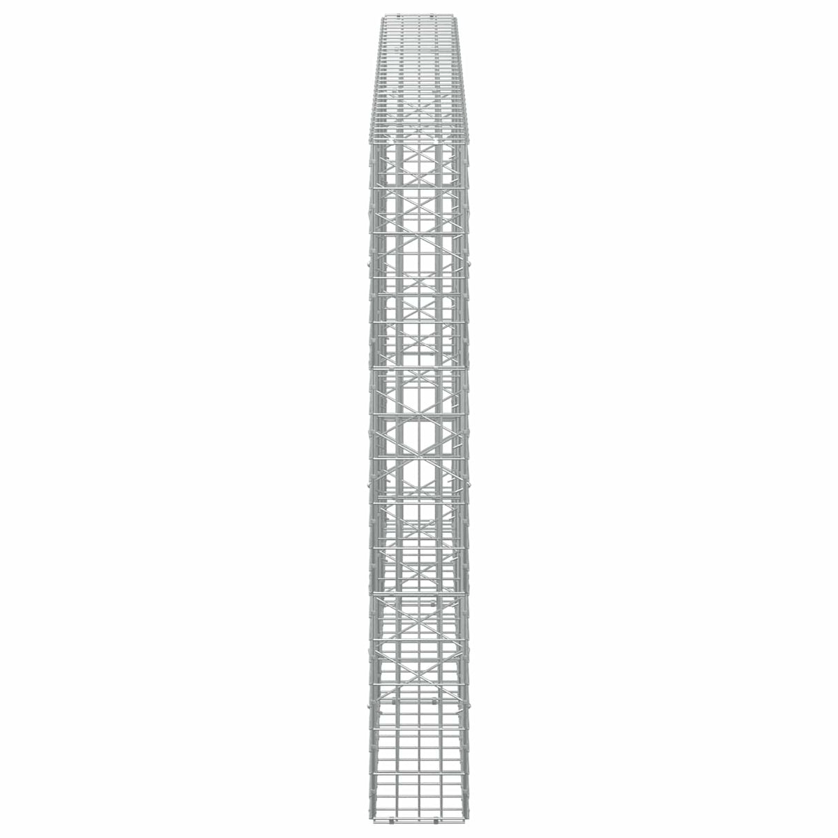 Gabion s žicom debljine 5 mm i mrežom 5x10 cm 300x20x150 cm