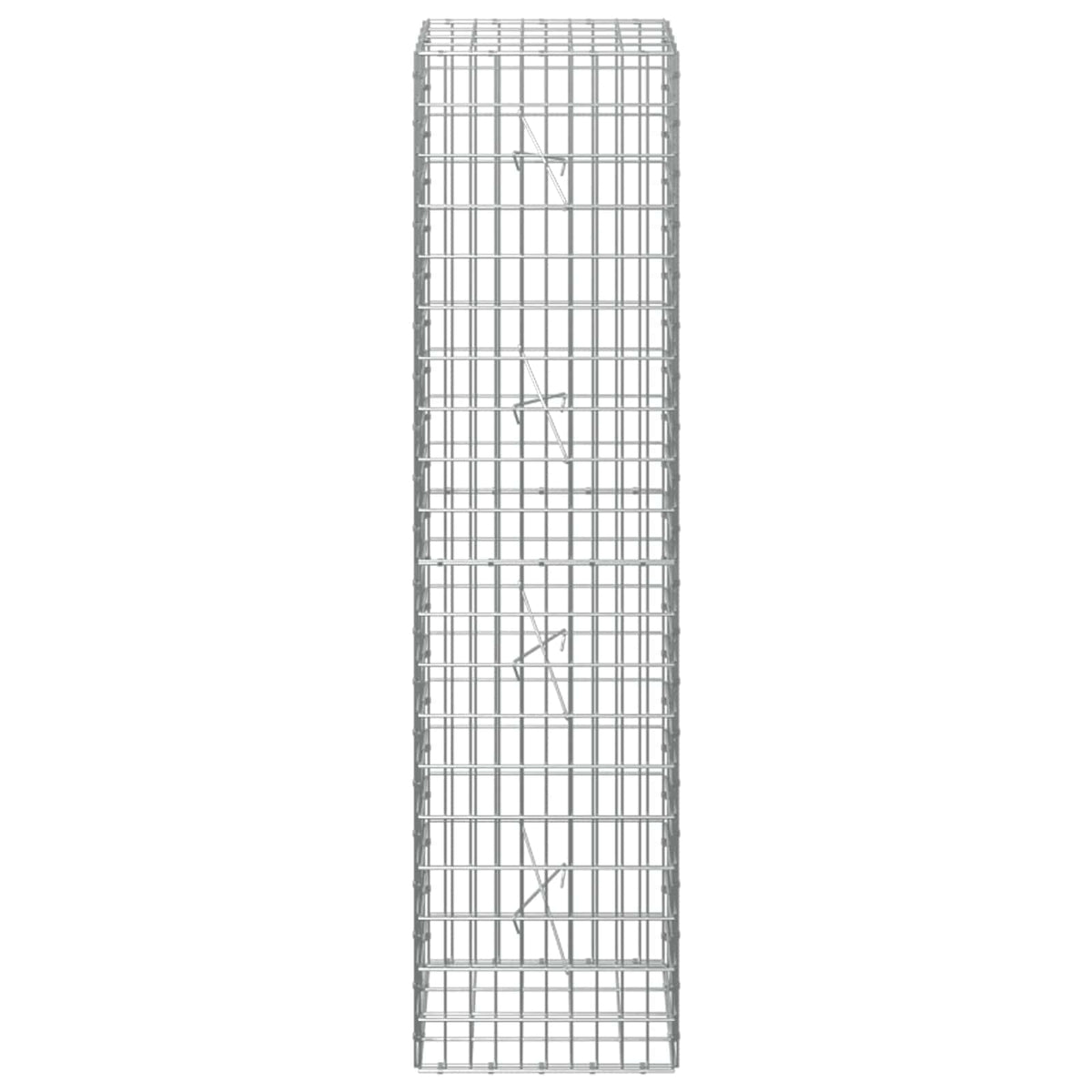 Gabion s žicom debljine 5 mm i mrežom 5x10 cm 50x20x200 cm