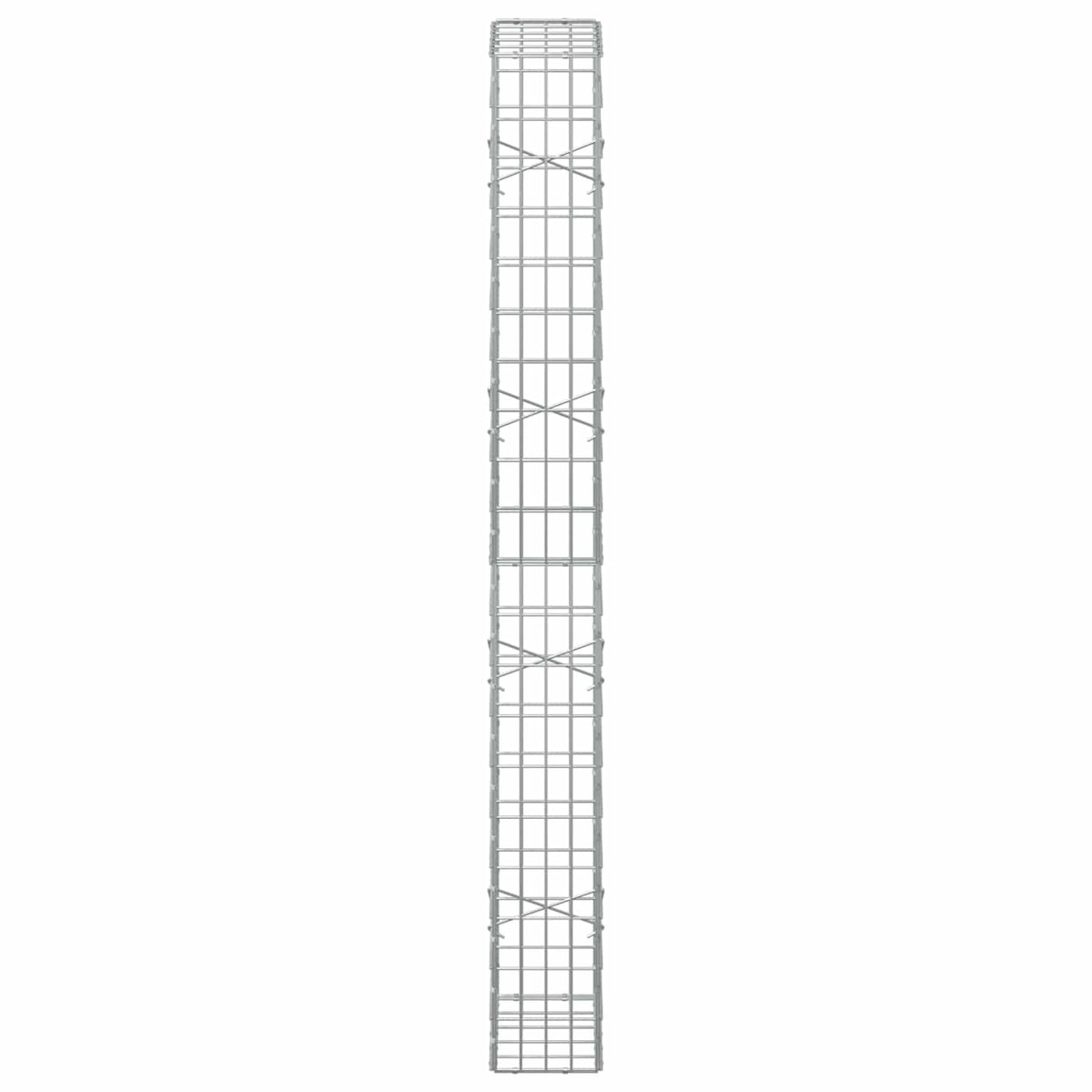 Gabion s žicom debljine 5 mm i mrežom 5x10 cm 50x20x200 cm