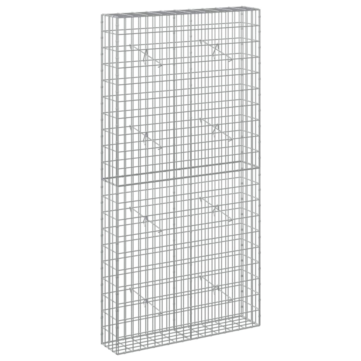 Gabion s žicom debljine 5 mm i mrežom 5x10 cm 100x20x200 cm