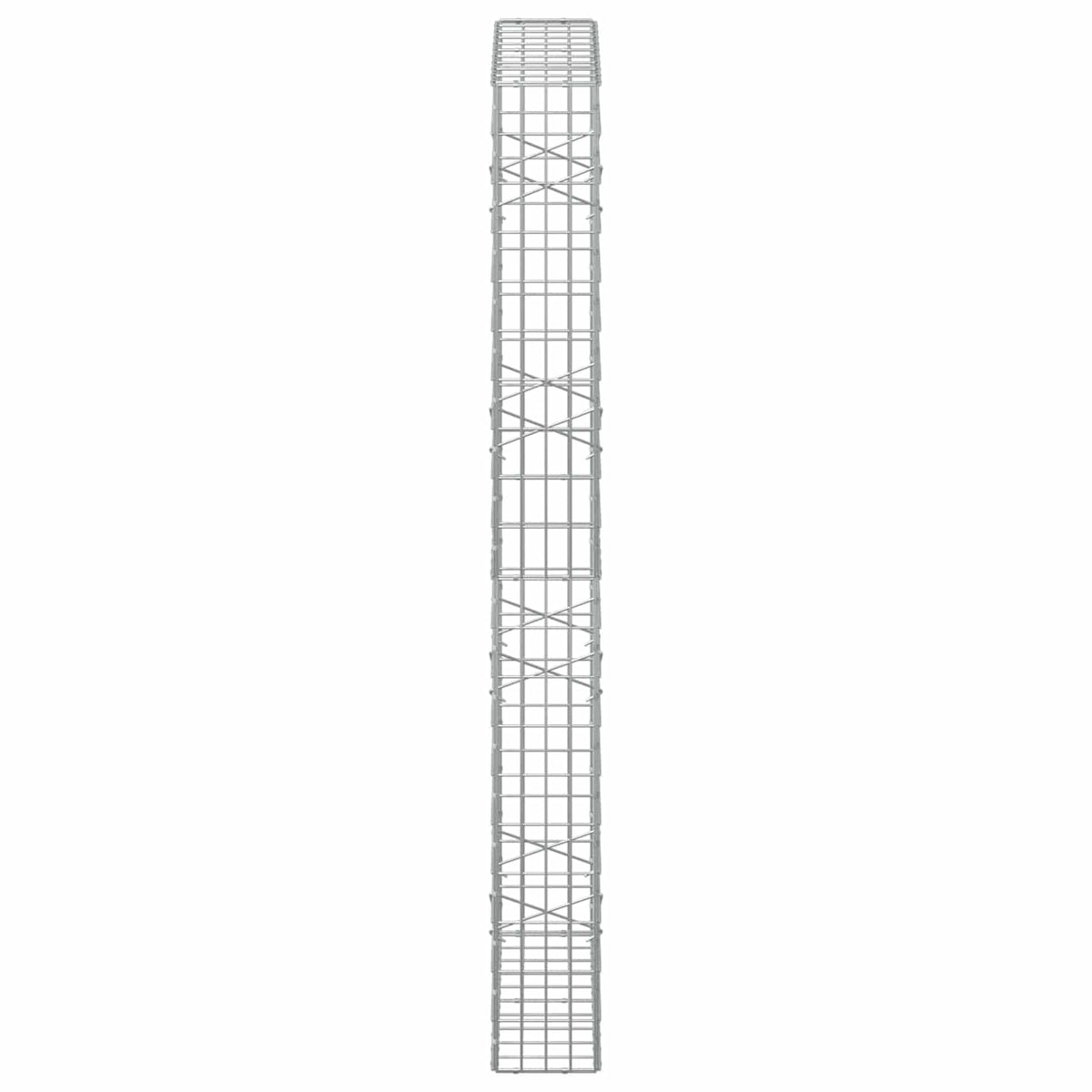 Gabion s žicom debljine 5 mm i mrežom 5x10 cm 100x20x200 cm