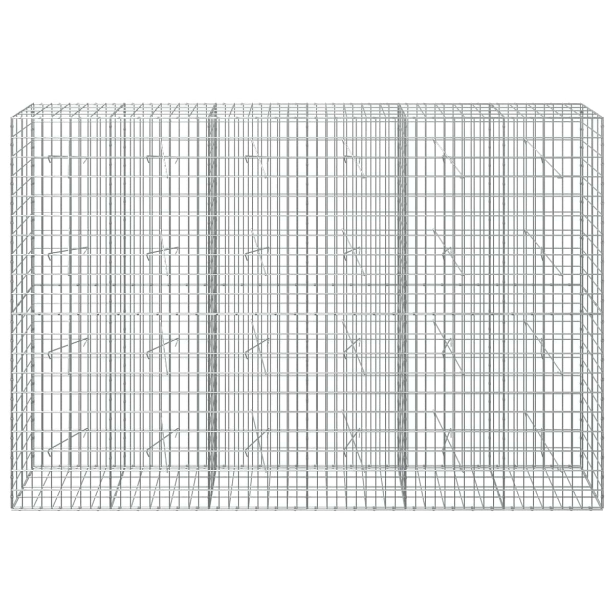 Gabion s žicom debljine 5 mm i mrežom 5x10 cm 300x20x200 cm