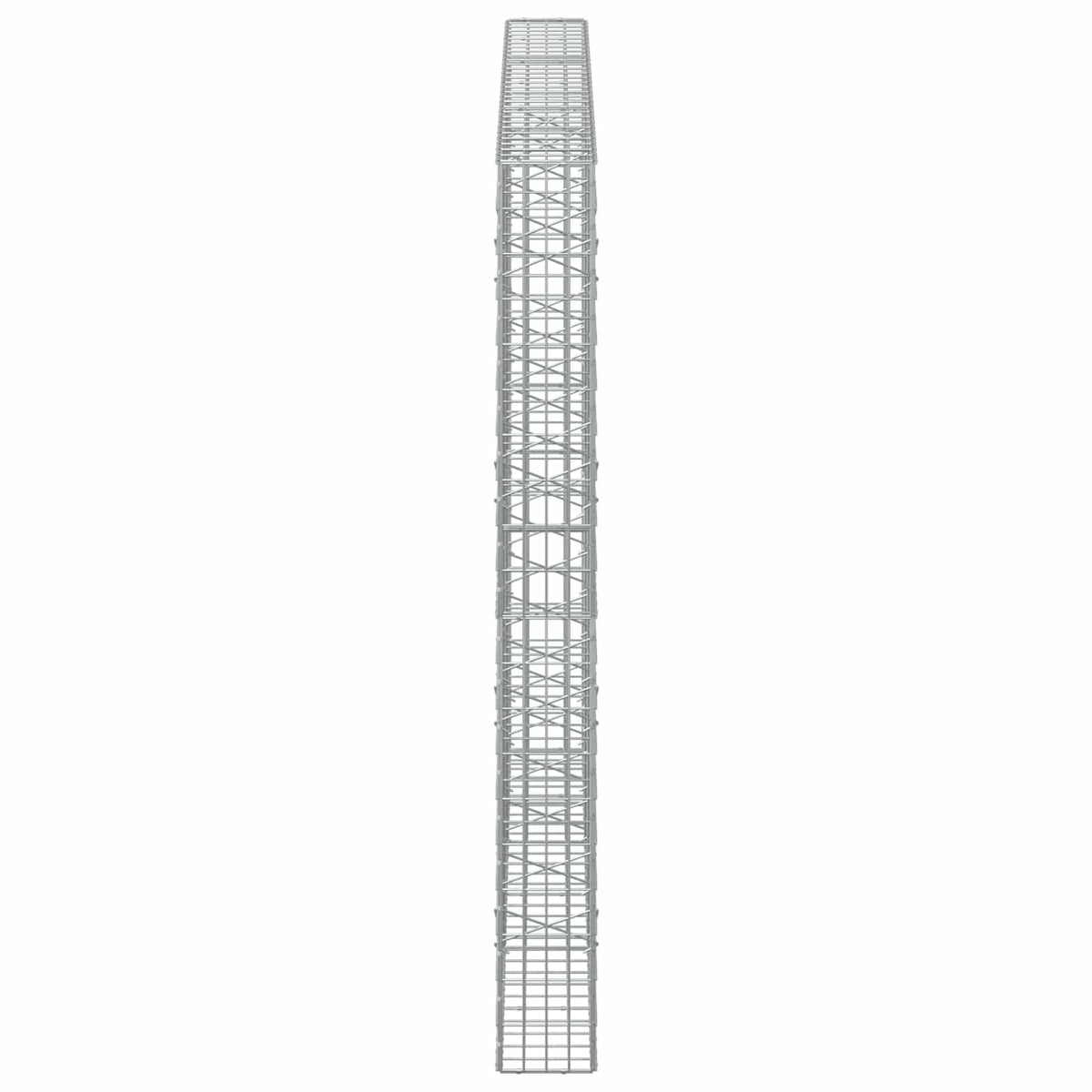 Gabion s žicom debljine 5 mm i mrežom 5x10 cm 300x20x200 cm