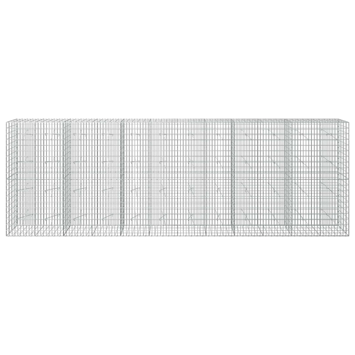 Gabion s žicom debljine 5 mm i mrežom 5x10 cm 600x20x200 cm