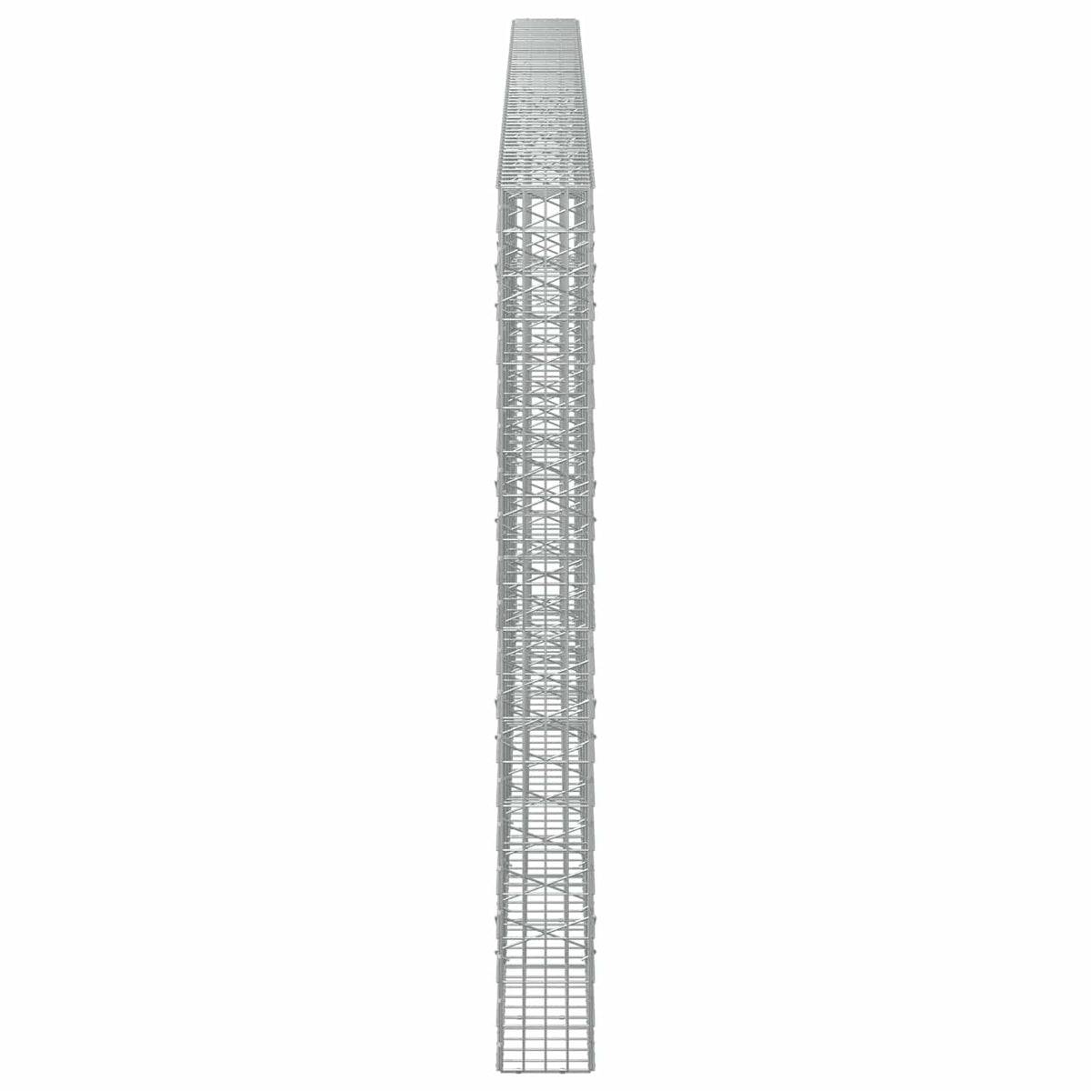 Gabion s žicom debljine 5 mm i mrežom 5x10 cm 600x20x200 cm
