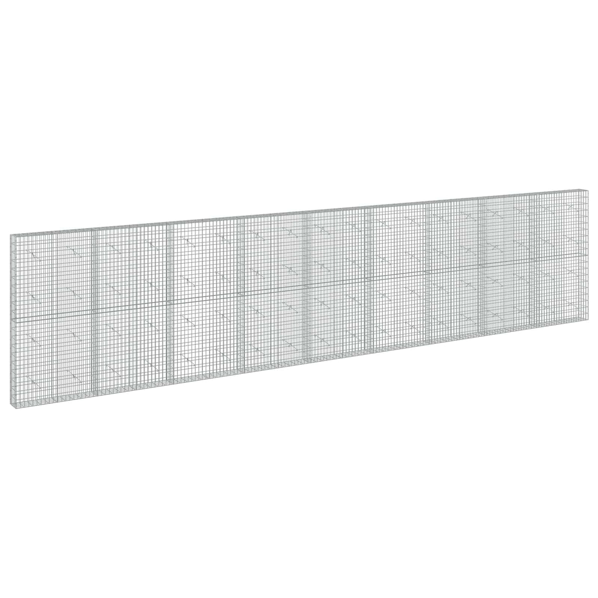 Gabion s žicom debljine 5 mm i mrežom 5x10 cm 900x20x200 cm