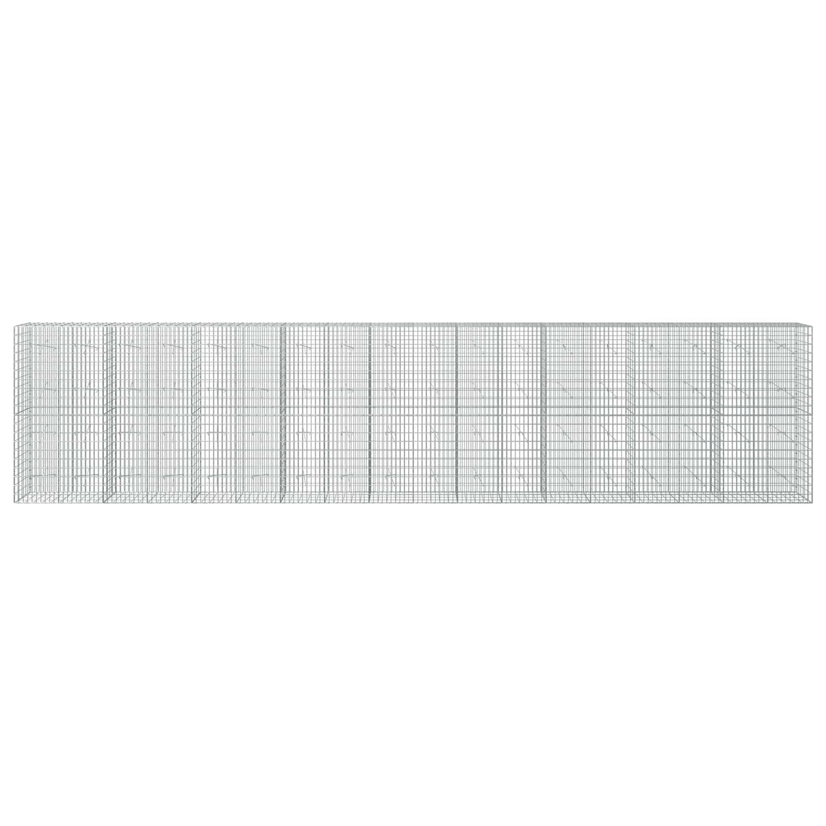 Gabion s žicom debljine 5 mm i mrežom 5x10 cm 900x20x200 cm