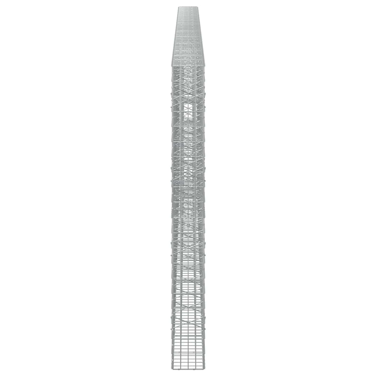 Gabion s žicom debljine 5 mm i mrežom 5x10 cm 900x20x200 cm