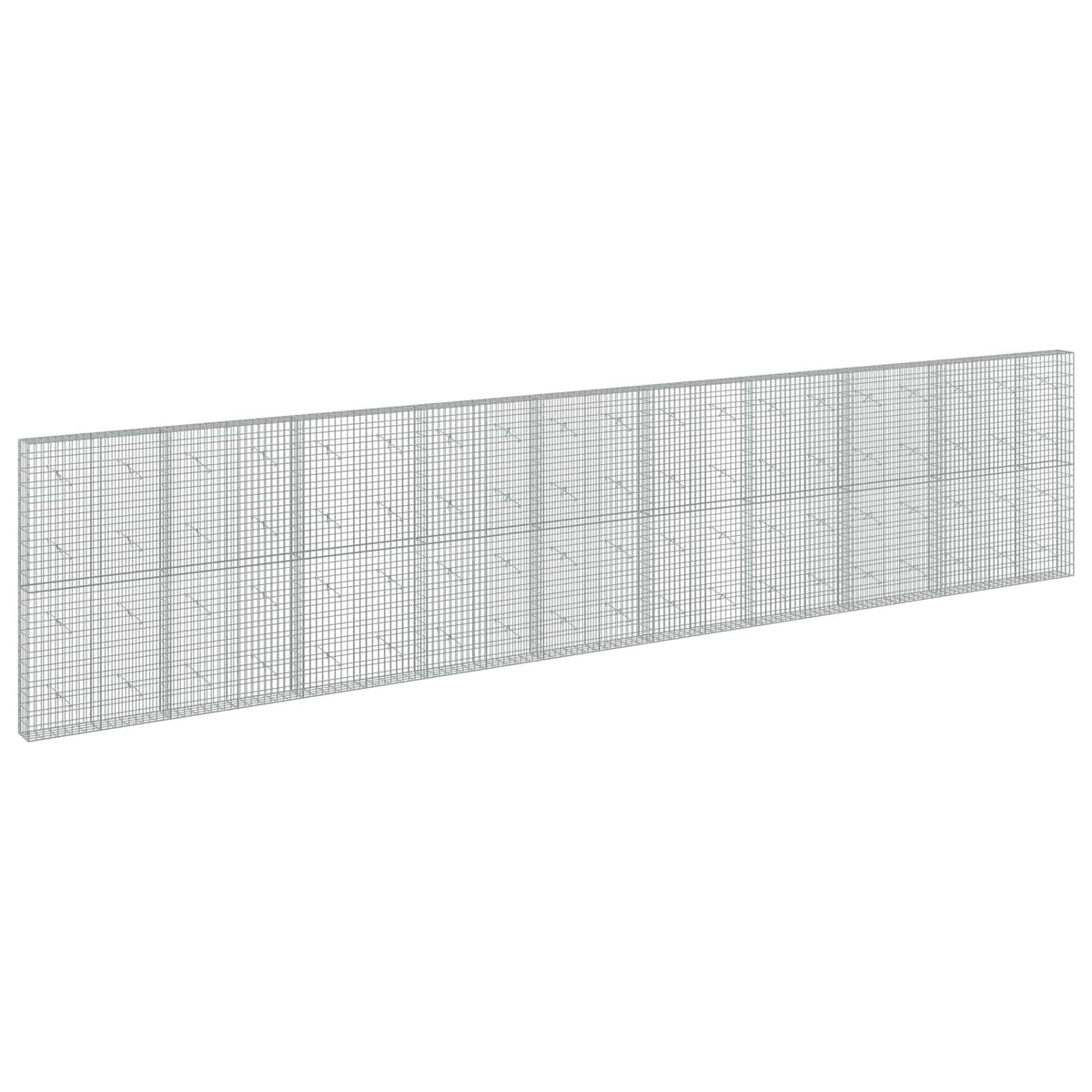 Gabion s žicom debljine 5 mm i mrežom 5x10 cm 950x20x200 cm