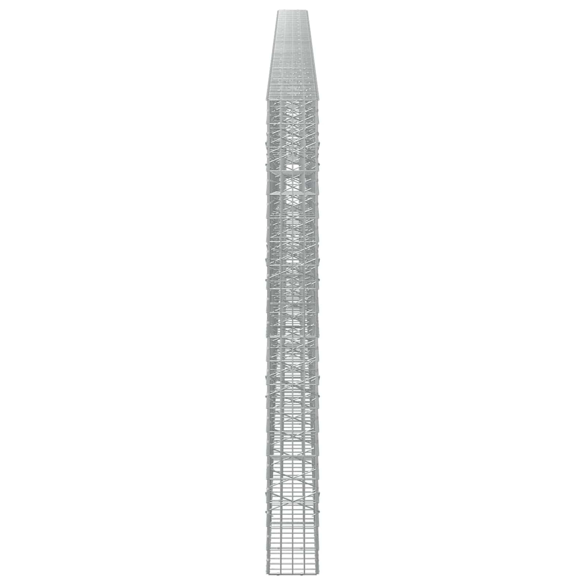 Gabion s žicom debljine 5 mm i mrežom 5x10 cm 950x20x200 cm