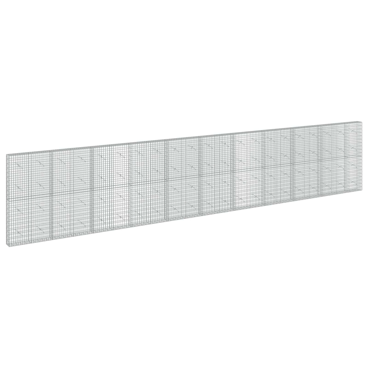 Gabion s žicom debljine 5 mm i mrežom 5x10 cm 1050x20x200 cm