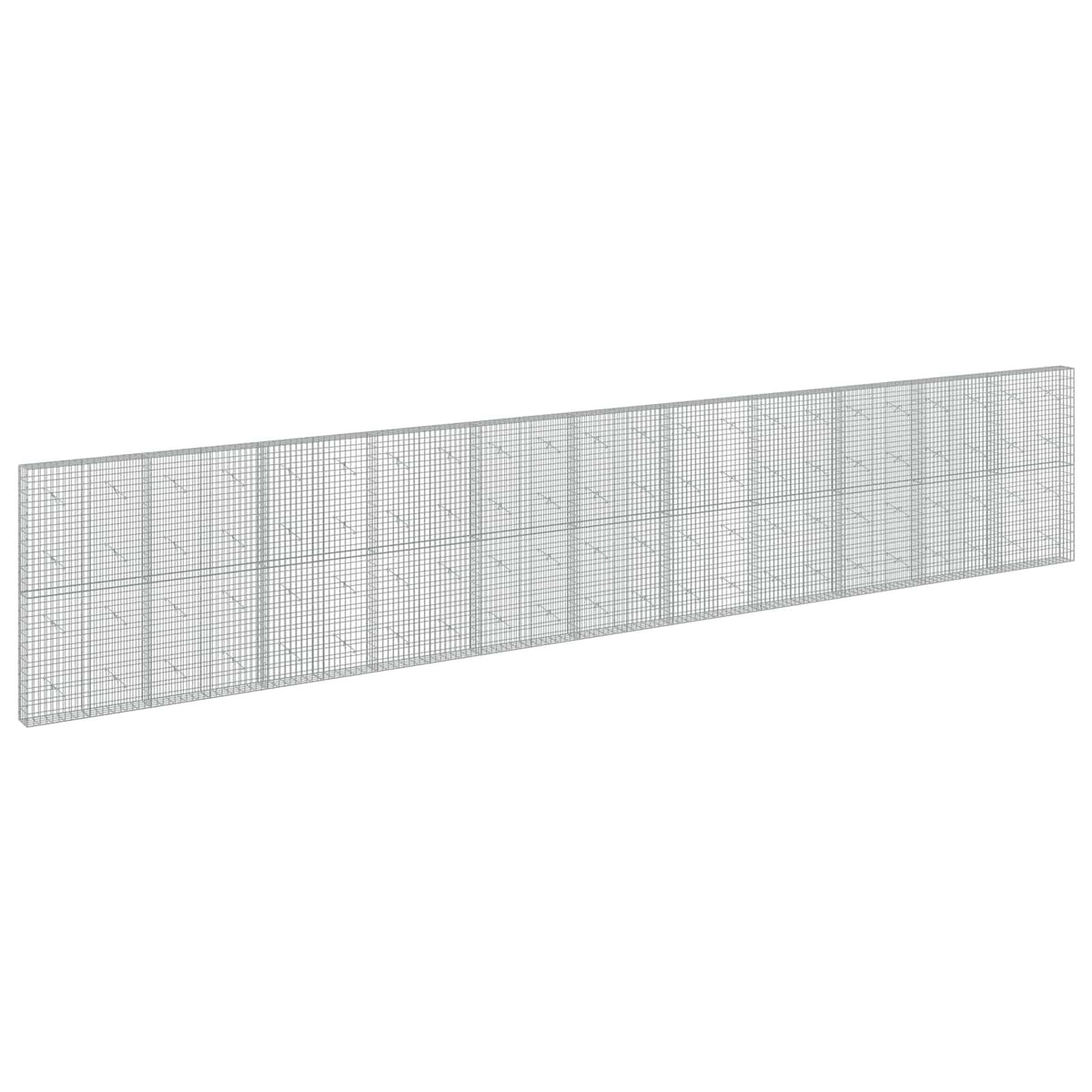 Gabion s žicom debljine 5 mm i mrežom 5x10 cm 1100x20x200 cm