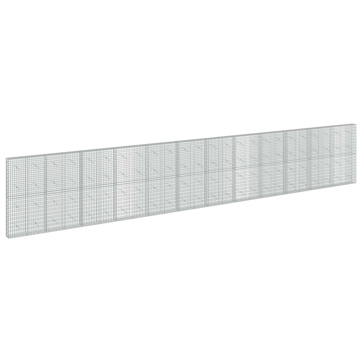 Gabion s žicom debljine 5 mm i mrežom 5x10 cm 1200x20x200 cm