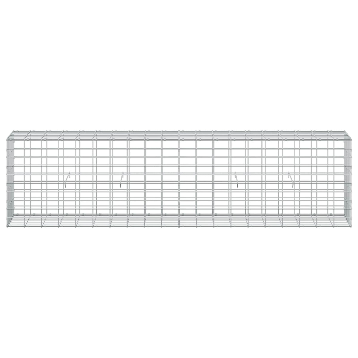 Gabion s žicom debljine 5 mm i mrežom 5x10 cm 200x30x50 cm