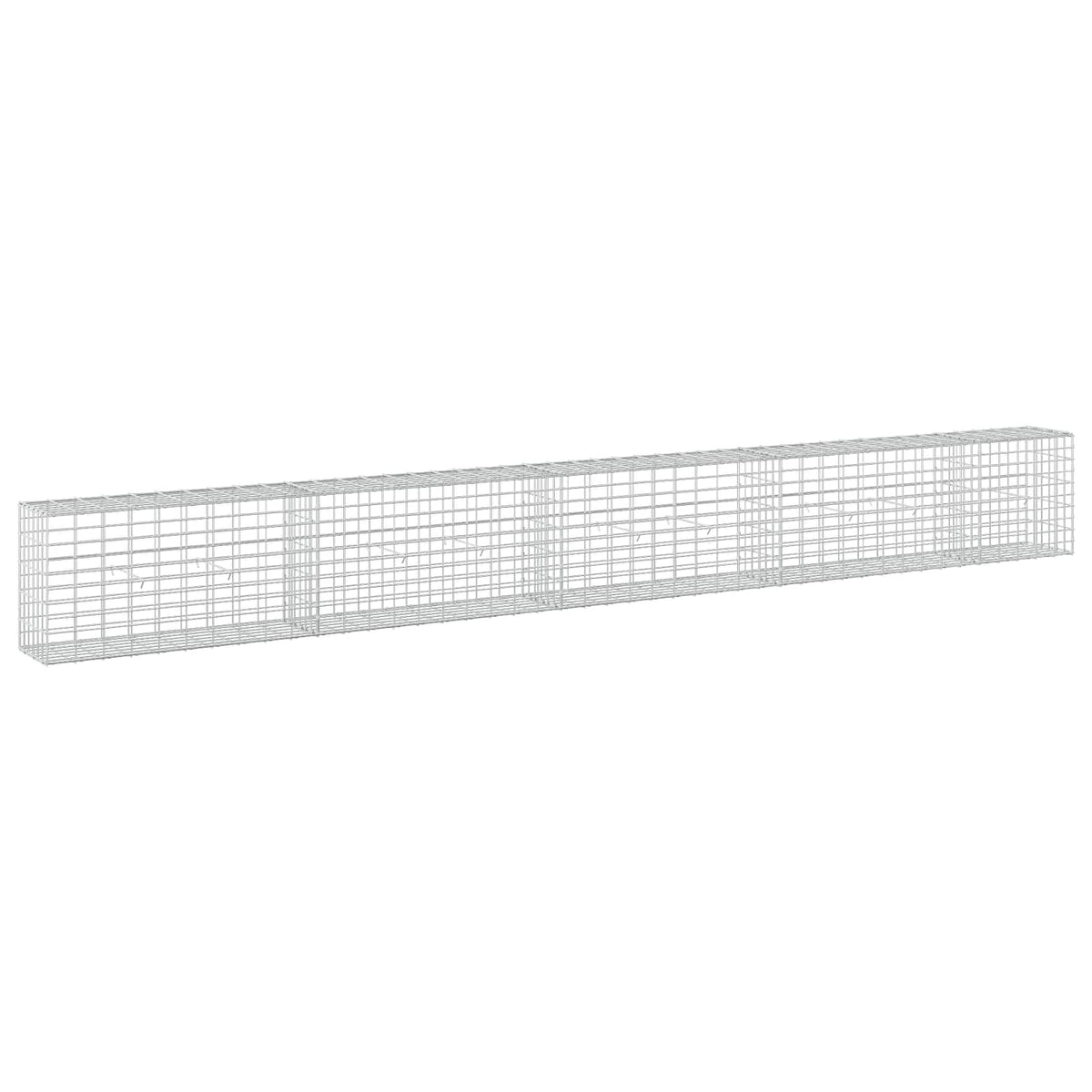 Gabion s žicom debljine 5 mm i mrežom 5x10 cm 450x30x50 cm
