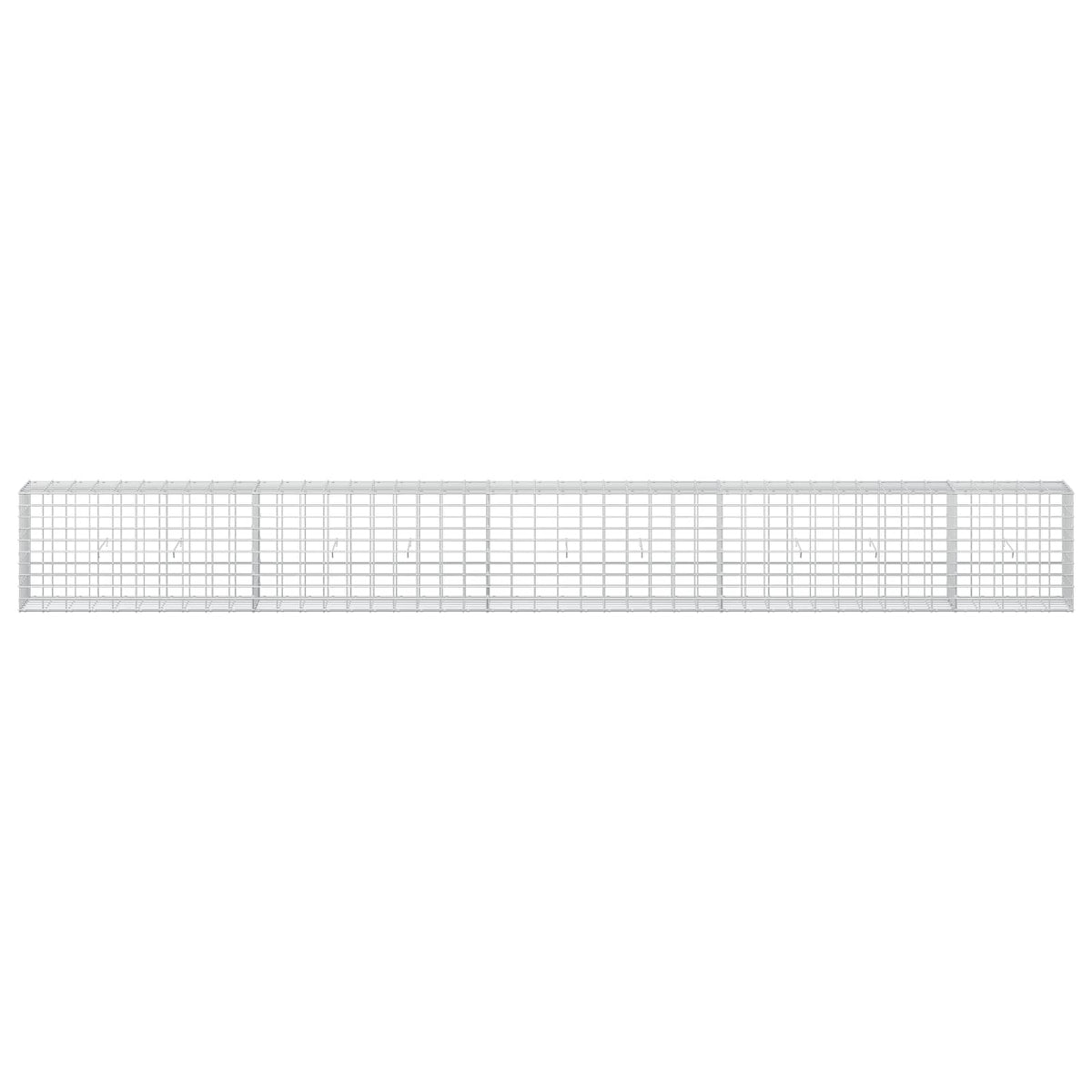Gabion s žicom debljine 5 mm i mrežom 5x10 cm 450x30x50 cm