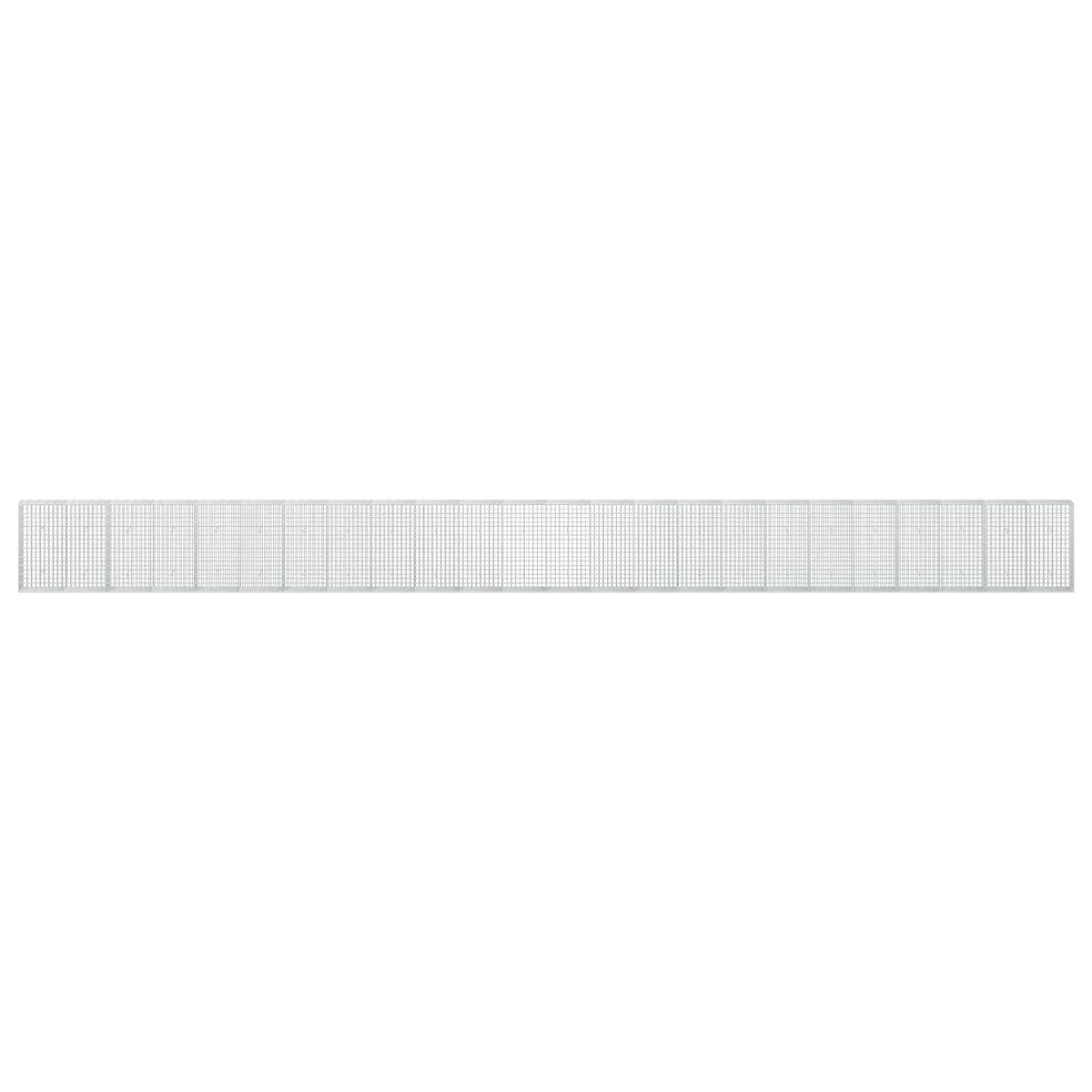 Gabion s žicom debljine 5 mm i mrežom 5x10 cm 1200x30x100 cm