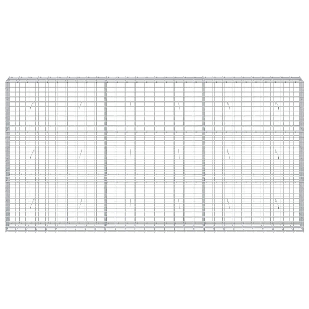 Gabion s žicom debljine 5 mm i mrežom 5x10 cm 300x30x150 cm