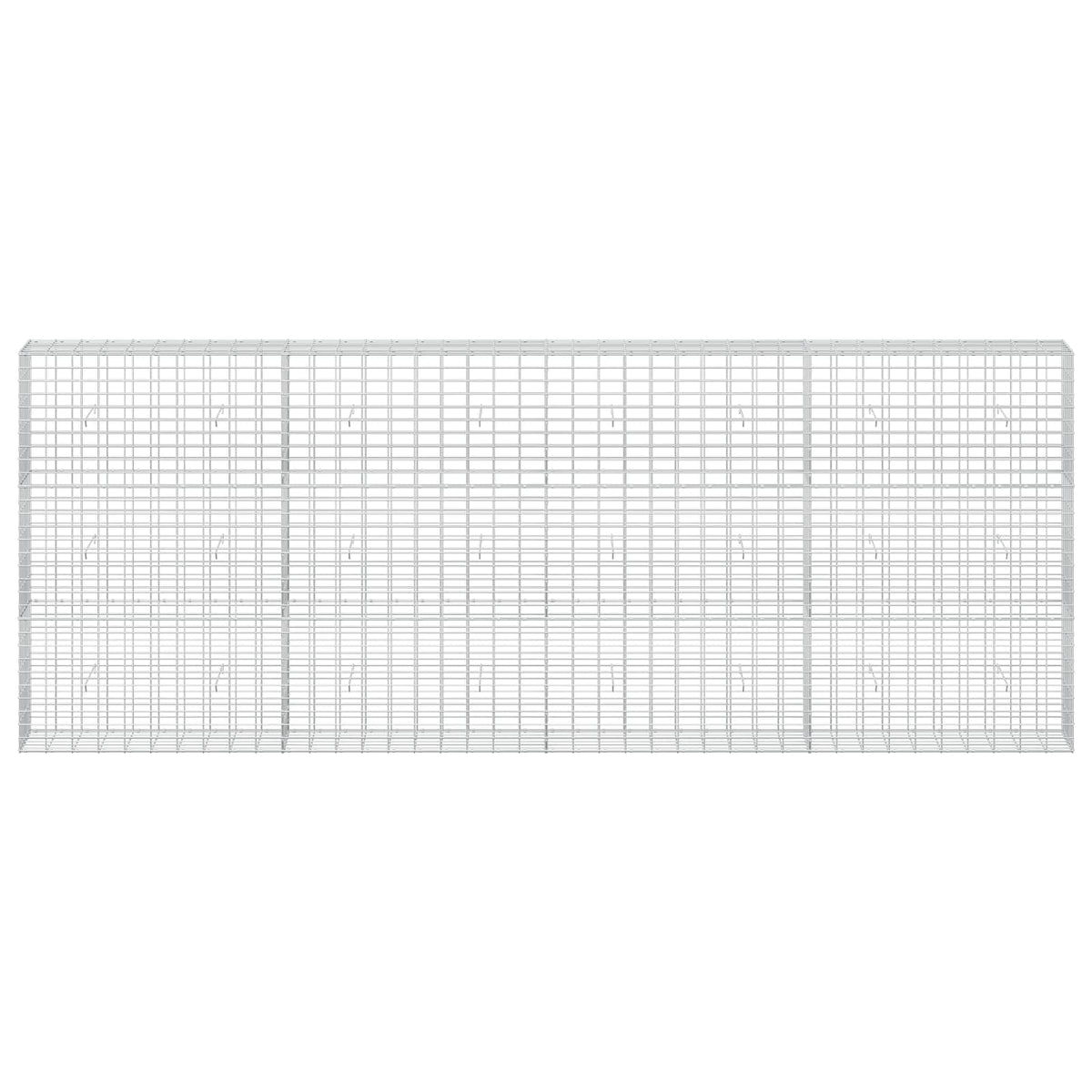 Gabion s žicom debljine 5 mm i mrežom 5x10 cm 400x30x150 cm