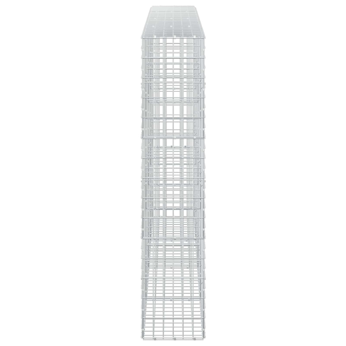 Gabion s žicom debljine 5 mm i mrežom 5x10 cm 400x30x150 cm