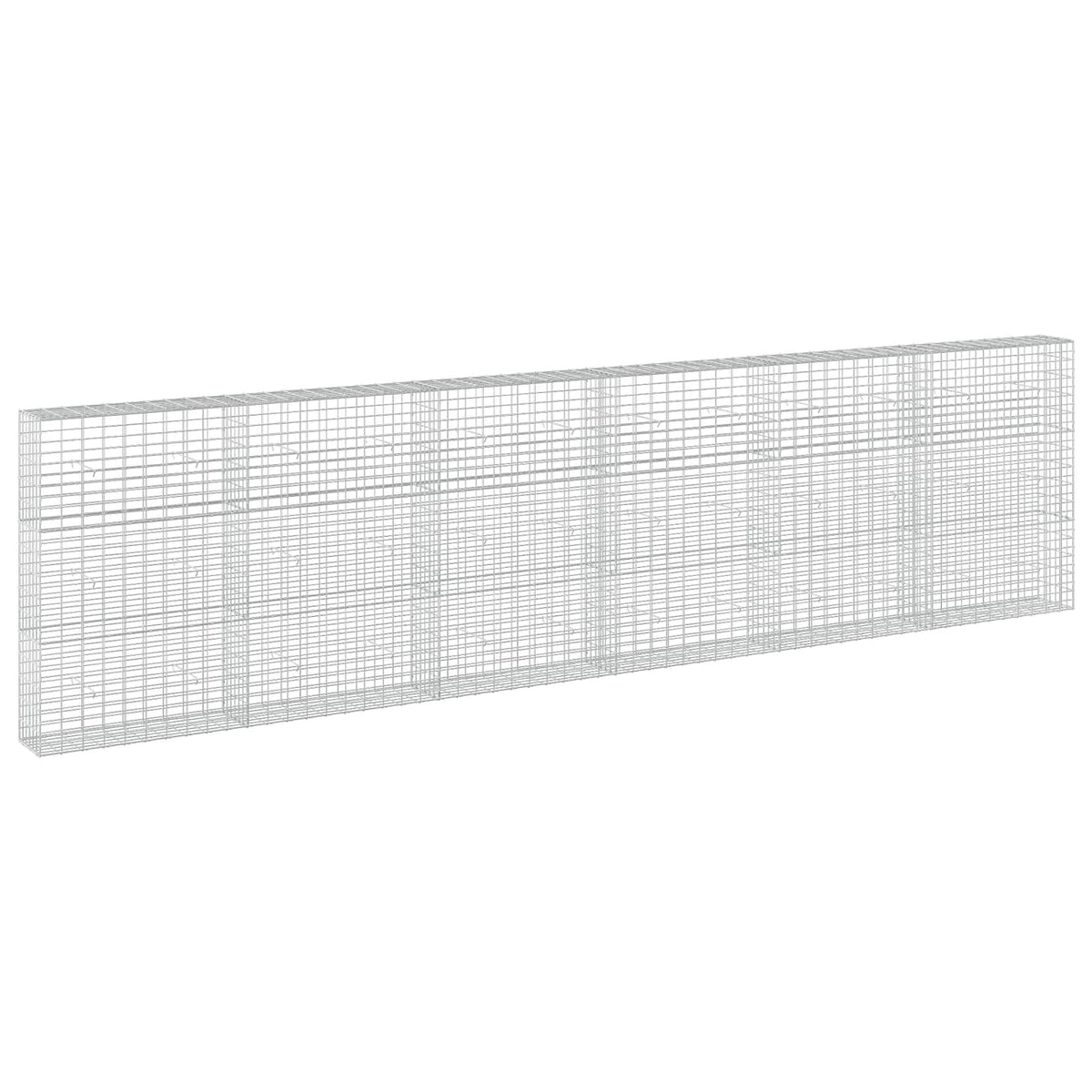 Gabion s žicom debljine 5 mm i mrežom 5x10 cm 600x30x150 cm