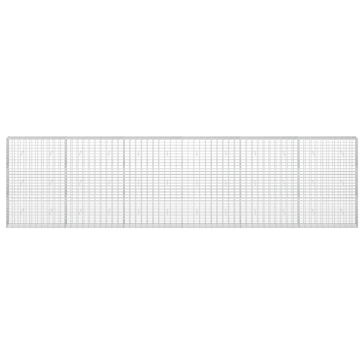 Gabion s žicom debljine 5 mm i mrežom 5x10 cm 600x30x150 cm