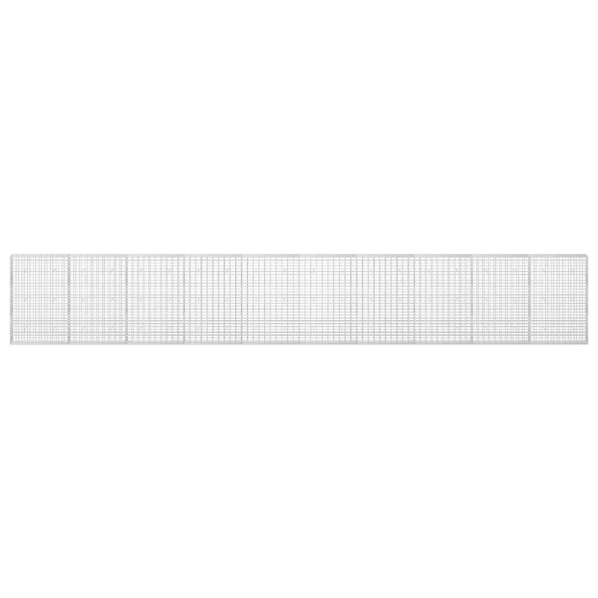 Gabion s žicom debljine 5 mm i mrežom 5x10 cm 1000x30x150 cm