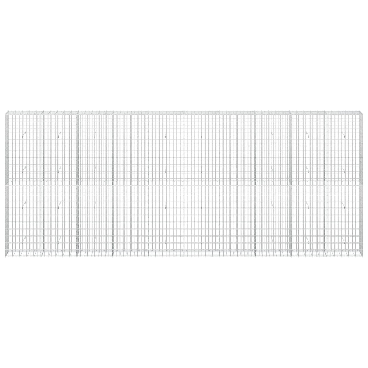Gabion s žicom debljine 5 mm i mrežom 5x10 cm 500x30x200 cm