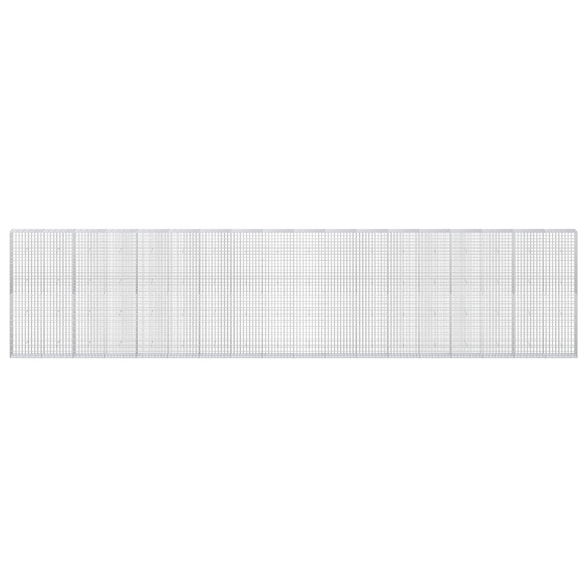 Gabion s žicom debljine 5 mm i mrežom 5x10 cm 900x30x200 cm