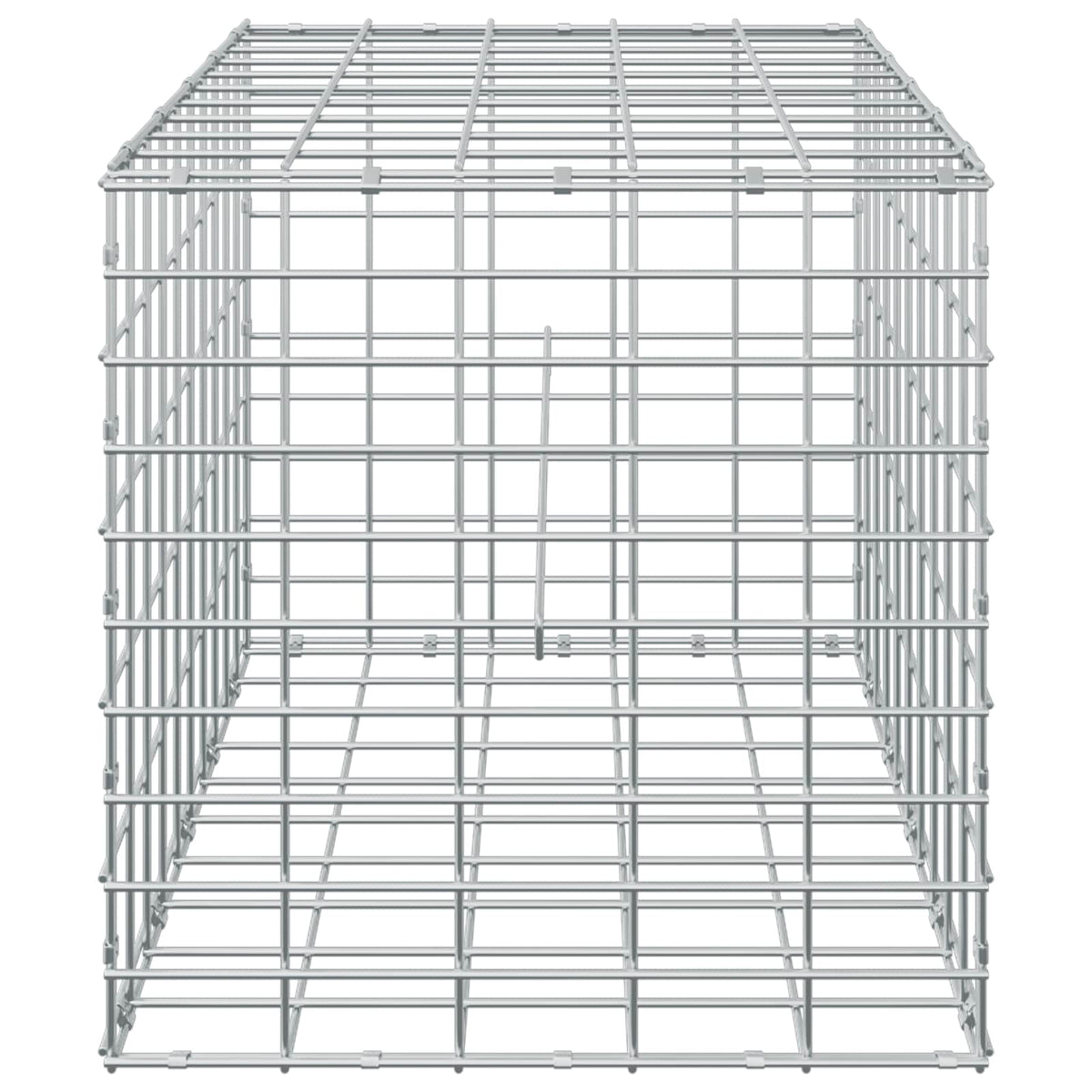Gabion s žicom debljine 5 mm i mrežom 5x10 cm 50x50x50 cm