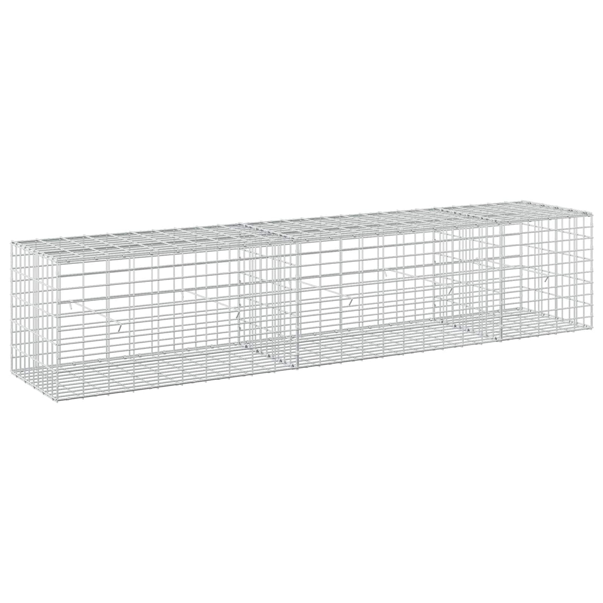 Gabion s žicom debljine 5 mm i mrežom 5x10 cm 250x50x50 cm