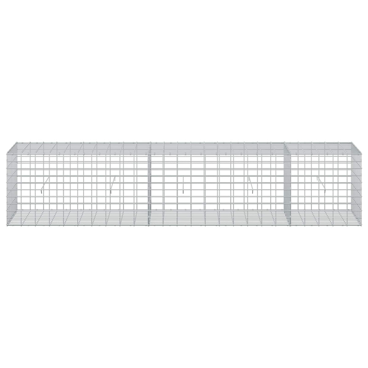 Gabion s žicom debljine 5 mm i mrežom 5x10 cm 250x50x50 cm