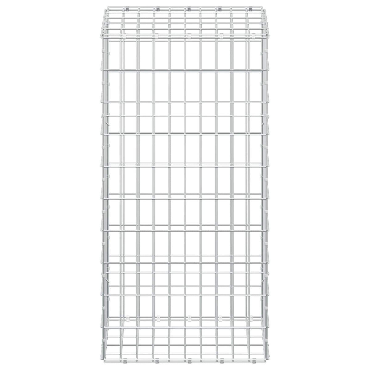 Gabion s žicom debljine 5 mm i mrežom 5x10 cm 50x50x100 cm