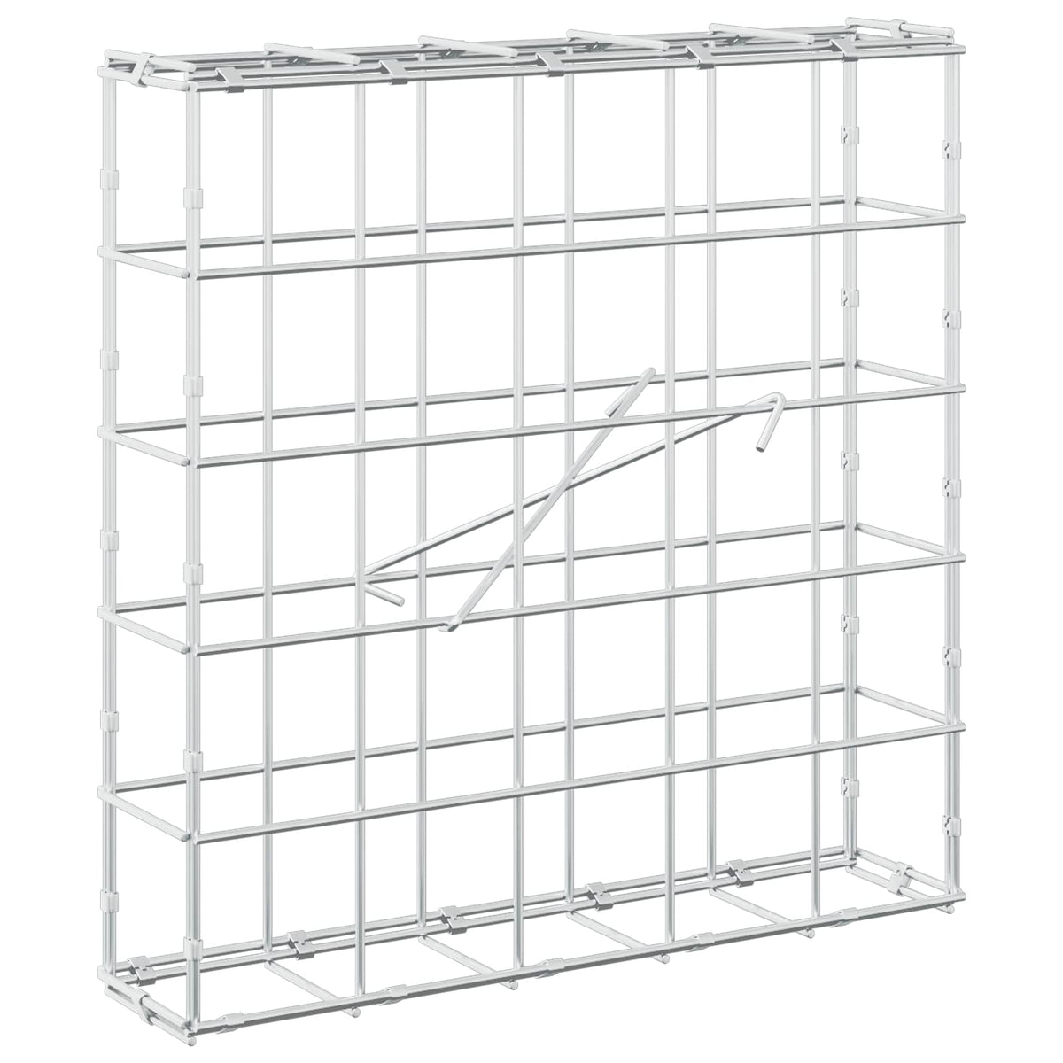 Gabion s žicom debljine 5 mm i mrežom 10x10 cm 50x10x50 cm