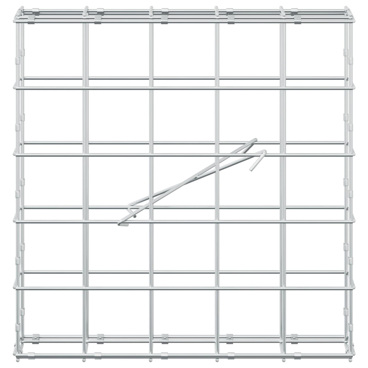Gabion s žicom debljine 5 mm i mrežom 10x10 cm 50x10x50 cm