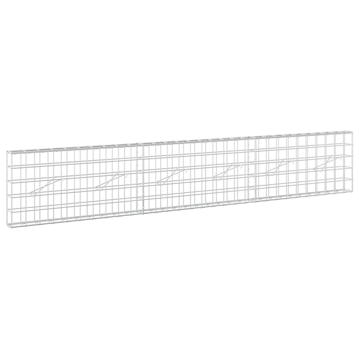 Gabion s žicom debljine 5 mm i mrežom 10x10 cm 300x10x50 cm