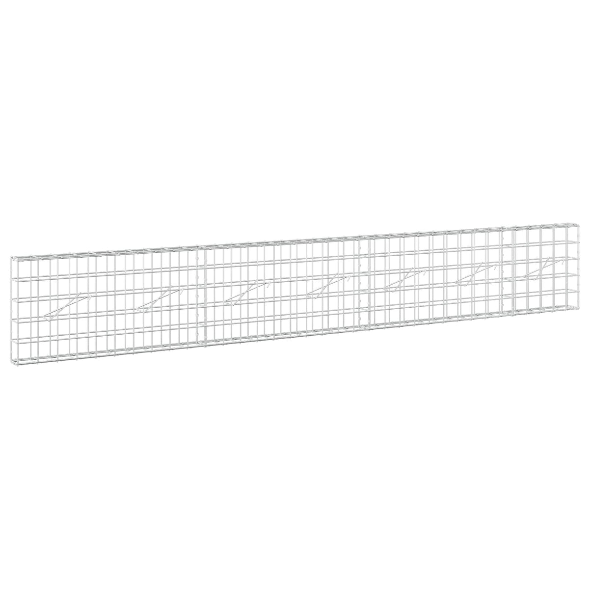 Gabion s žicom debljine 5 mm i mrežom 10x10 cm 350x10x50 cm