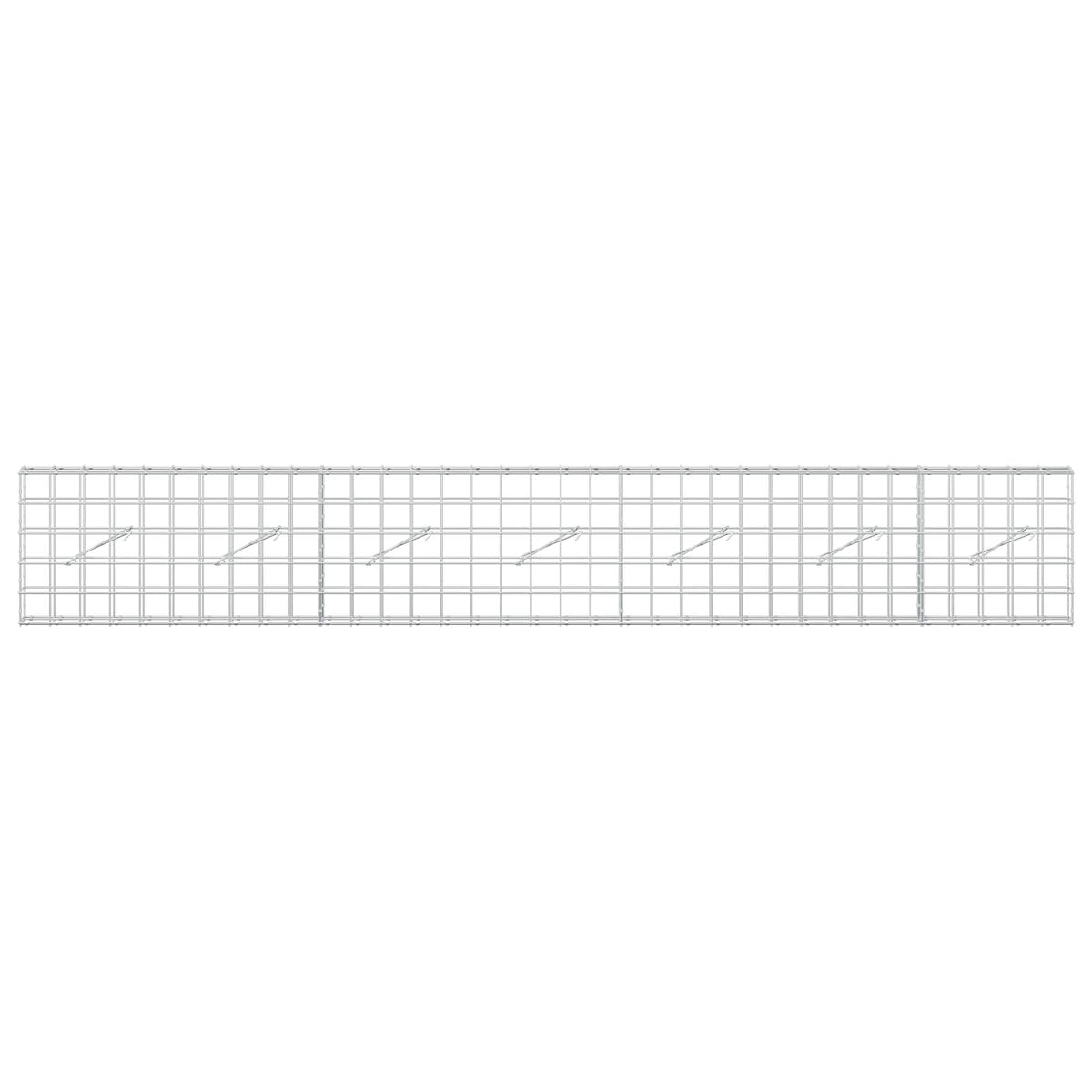 Gabion s žicom debljine 5 mm i mrežom 10x10 cm 350x10x50 cm