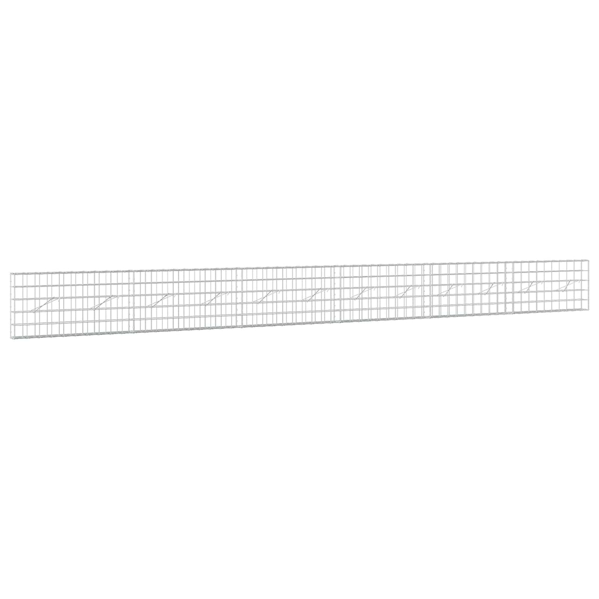 Gabion s žicom debljine 5 mm i mrežom 10x10 cm 600x10x50 cm
