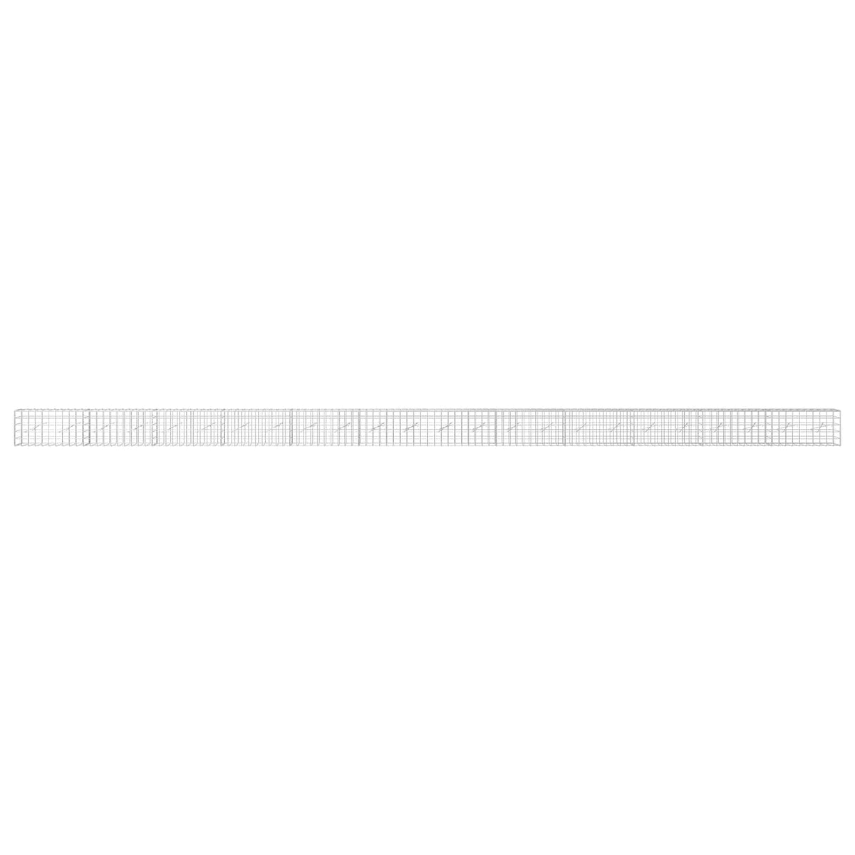 Gabion s žicom debljine 5 mm i mrežom 10x10 cm 1200x10x50 cm
