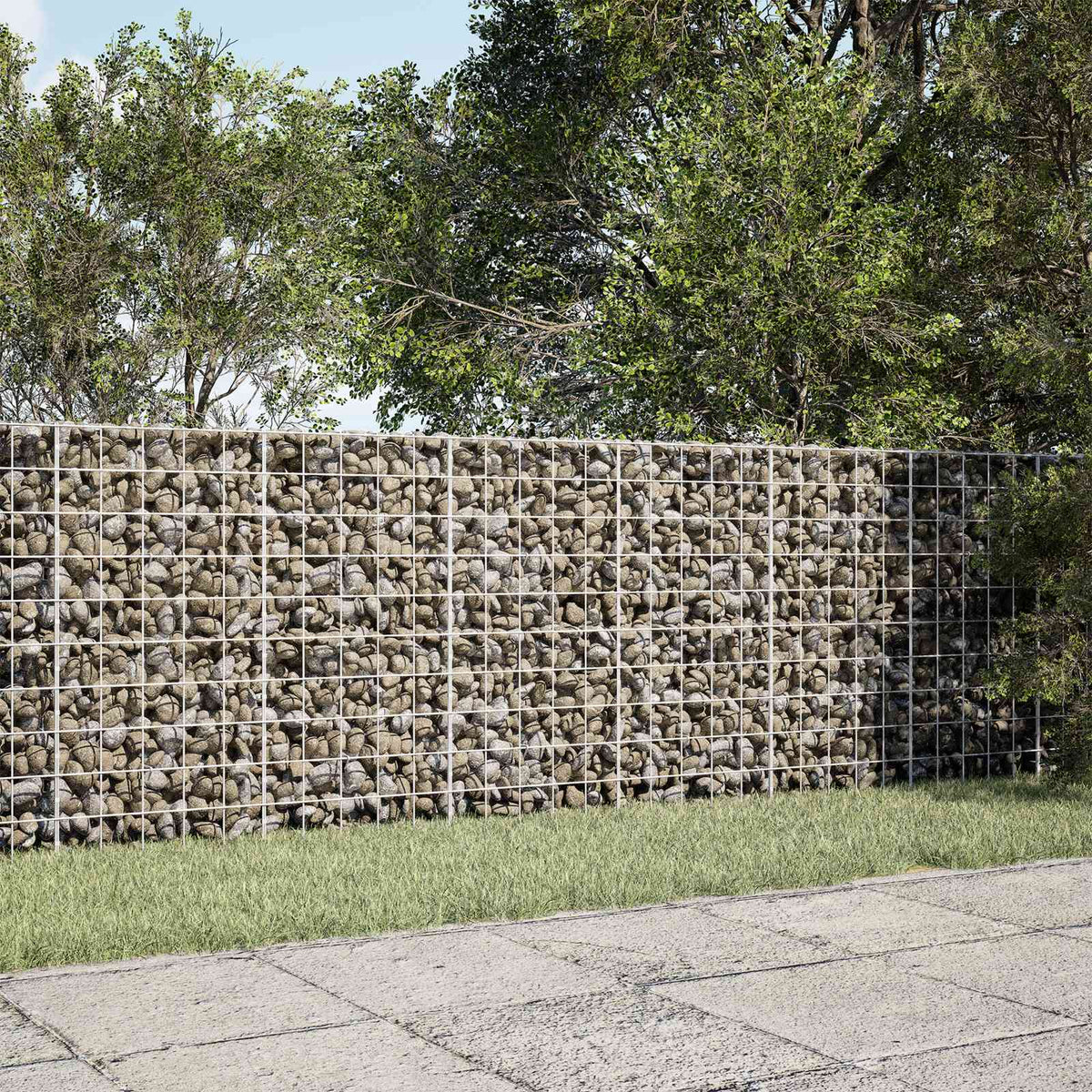 Gabion s žicom debljine 5 mm i mrežom 10x10 cm 300x10x100 cm