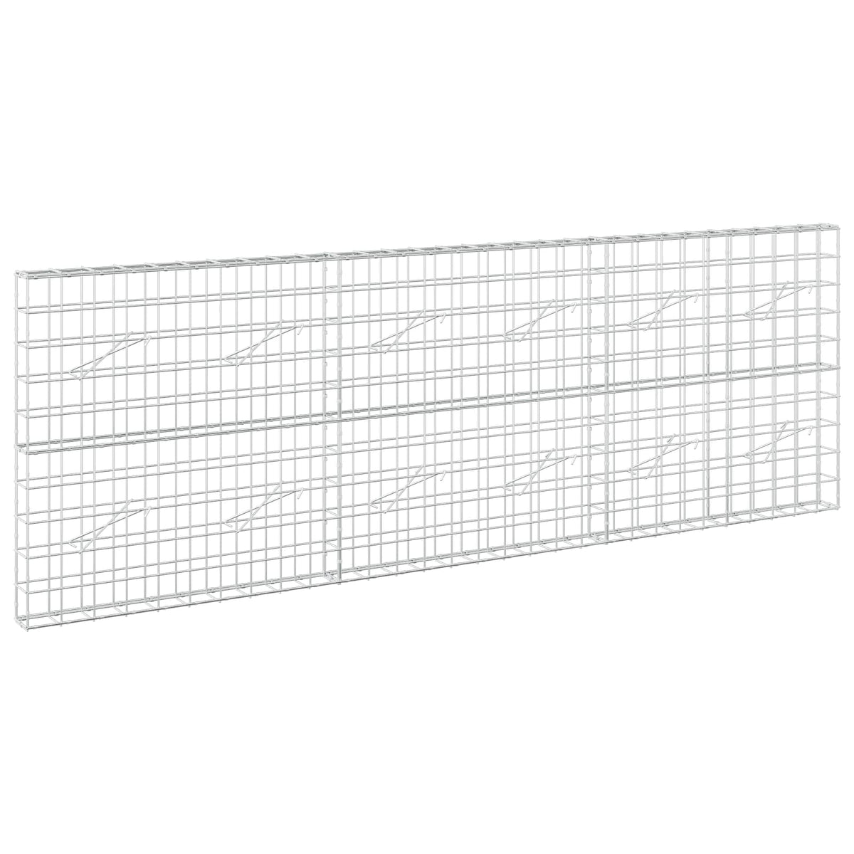 Gabion s žicom debljine 5 mm i mrežom 10x10 cm 300x10x100 cm