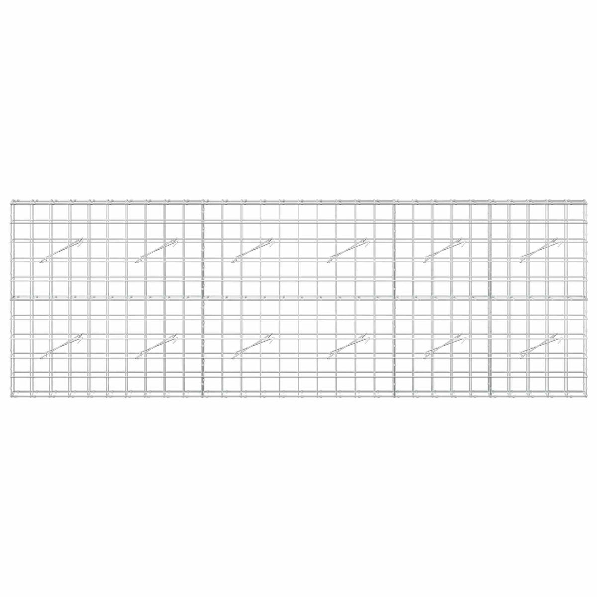 Gabion s žicom debljine 5 mm i mrežom 10x10 cm 300x10x100 cm